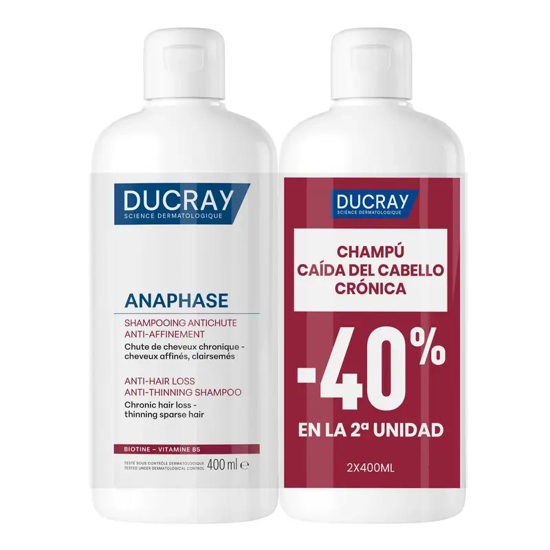 Ducray Anaphase Champú Duplo 2x400ml